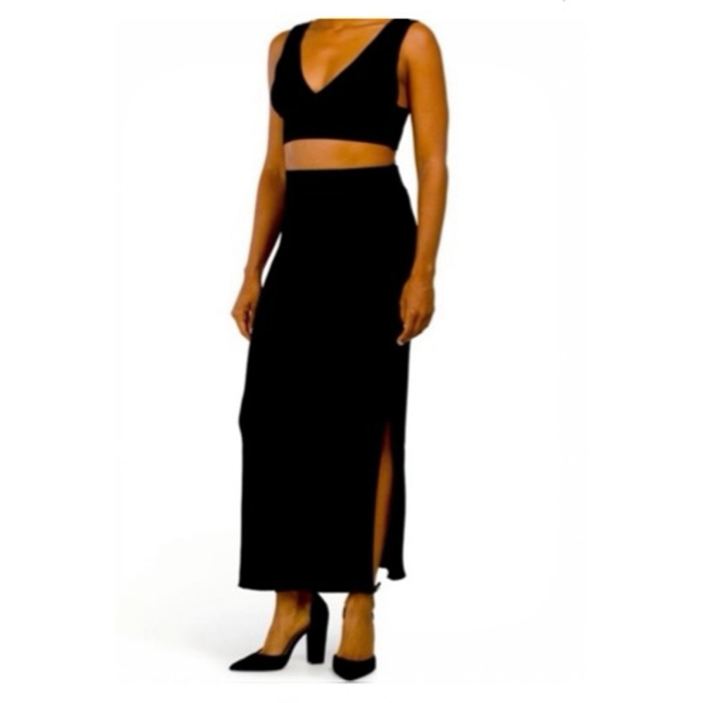 House of Harlow 1960 Black Knit Pencil Skirt S